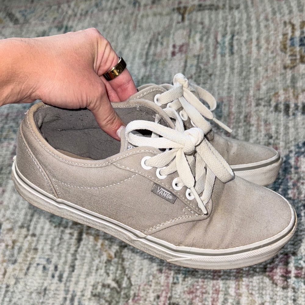 Vans Gray Canvas Sneakers